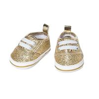 Heless Poppensneakers glitter goud, 30-34 cm - thumbnail