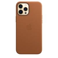 Apple Leather MagSafe Case iPhone 12 Pro Max Saddle Brown - thumbnail