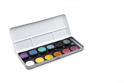 Royal Talens FINETEC® Parelmoer aquarelverf set Rainbow | 12 kleuren