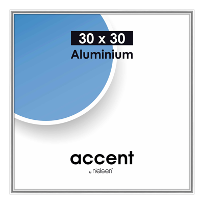 Nielsen Design nielsen fotolijst 54124 accent mat zilver 30x30 cm