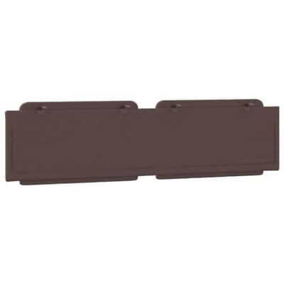 Hoofdbordkussen 200 cm kunstleer bruin