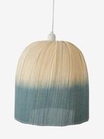 Lampenkap voor hanglamp bamboe Tie and Dye beige / blauw - thumbnail
