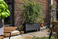 Bloempot - LEC - Trio Cottage 30 - graniet - geïntegreerd irrigatiesysteem - weerbestendig - thumbnail