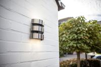 Buitenlamp zilver met sensor &apos;Maya&apos; stainless steel led 3000k 17 cm - thumbnail