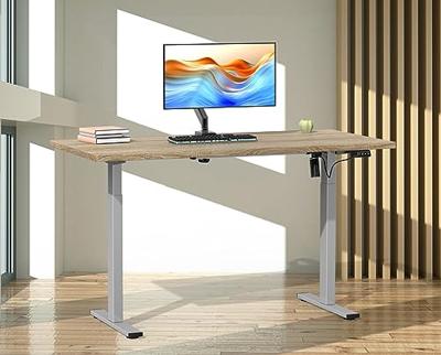 VCM Elektrisch verstelbaar bureau E-Lona (Sonoma eiken/zilver, 140 x 80 cm)