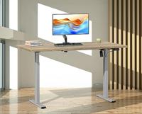 VCM Elektrisch verstelbaar bureau E-Lona (Sonoma eiken/zilver, 140 x 50 cm) - thumbnail