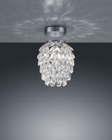 Trio Moderne PlafondlampPetty met kristal 20cm - R60451006 - thumbnail
