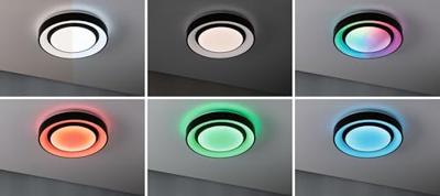 Paulmann 70544 Rainbow LED-plafondlamp LED LED 11.00 W Zwart, Wit