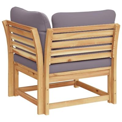 Tuinhoekbank met kussens 73x73x65 cm massief acaciahout