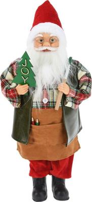 Kerstman 45 cm met kerstboom Kerstman 45 cm met kerstboom