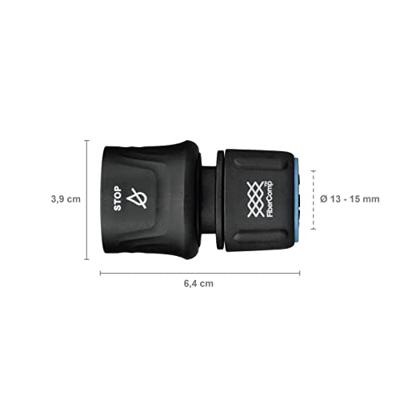 Fiskars FiberComp Slangkoppeling 13-15 mm STOP - 1054789 Fiskars FiberComp Slangkoppeling 13-15 mm STOP - 1054789