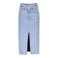 Frankie & Liberty Zomer jeans rok meisjes - licht blauw - Midi - thumbnail