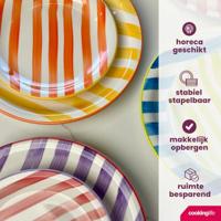 Cookinglife Diepe Borden / Pastaborden Summer Vibes ø 21 cm - 6 stuks - thumbnail