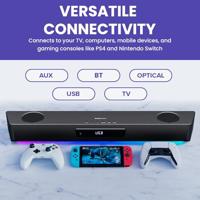 Creative Sound Blaster Katana SE Soundbar Zwart Bluetooth, USB - thumbnail