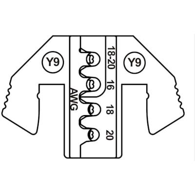 TOOLCRAFT TO-9625899 Krimpinzetstuk Sumitomo Terminal 8100-3655 , Yazaki Terminal 7116-1471 Geschikt voor merk TOOLCRAFT