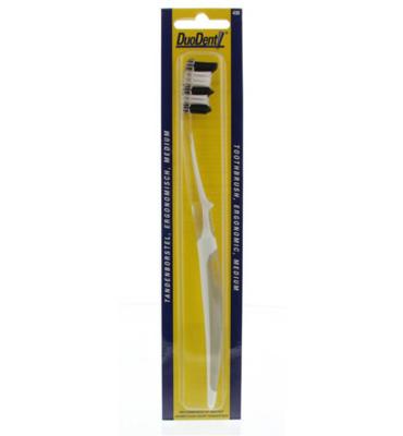 Duodent Tandenborstel ergonomisch medium 1 Stuks Duodent Tandenborstel ergonomisch medium 1 Stuks