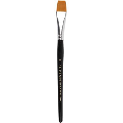 Creativ Company Gold line penselen, afm 16, l: 19 cm, b: 17 mm, 6 stuk/ 1 doos