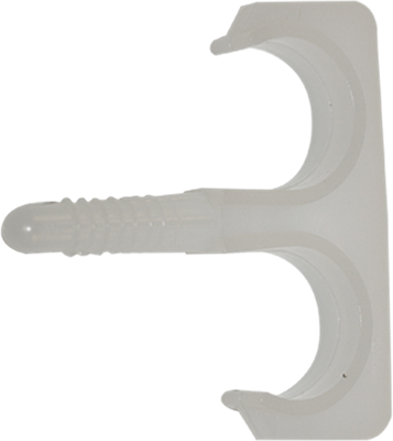 Pgb-Europe smart | nylon plugclip dubbel 16-19 wit | 50 st sm0pcdn001600193