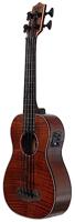 Kala U-Bass Exotic Mahogany linkshandige elektrisch-akoestische bas ukelele met gigbag - thumbnail