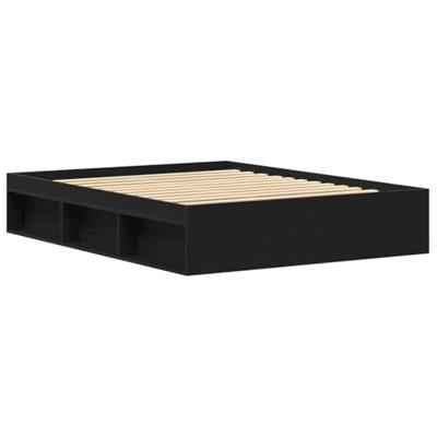 Bedframe zonder matras 160x200 cm bewerkt hout zwart eikenkleur