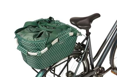 Basil Fietsmand flair carry all achtermand met mik bevestiging 38 x 21 x 27 cm - groen