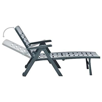 Ligbed inklapbaar kunststof groen