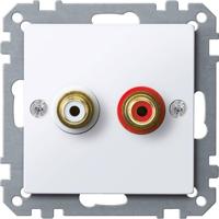 Merten MEG4350-0325 Luidsprekerstekkerdoos System M Wit 1 stuk(s) - thumbnail