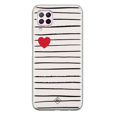 Huawei P40 Lite siliconen hoesje - Heart queen