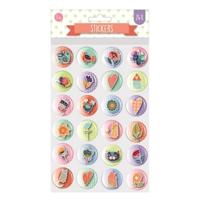 W&o Stickervel Bubble 26 X 14,5 Cm Papier 24-delig - thumbnail