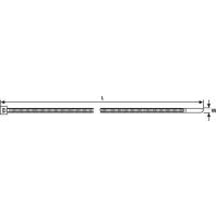 HellermannTyton 111-03460 T30L-W-BK-C1 Kabelbinder 190 mm 3.50 mm Zwart Weerbestendig 100 stuk(s) - thumbnail