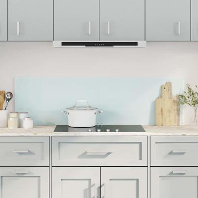 VidaXL Spatschermen keuken 2 st 70x40 cm gehard glas wit