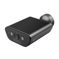 EZVIZ EB5 4K zonne-beveiligingscamera buiten draadloos 2-in-1 ingebouwd zonnepaneel, kleur nachtzicht, menselijke detectie, voertuigdetectie, tweerichtingsaudio, weerbestendig, Alexa-compatibel, zwart - thumbnail