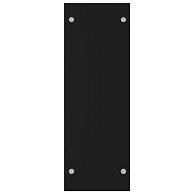 Haardhoutrek 80x35x100 cm gehard glas zwart - thumbnail