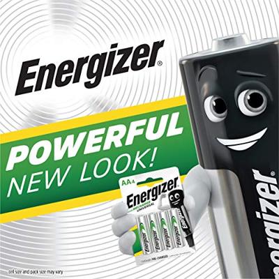 Energizer Universal HR03 Oplaadbare AAA batterij (potlood) NiMH 500 mAh 1.2 V 4 stuk(s) Energizer Universal HR03 Oplaadbare AAA batterij (potlood) NiMH 500 mAh 1.2 V 4 stuk(s)