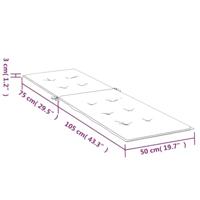 VidaXL Terrasstoelkussen (75+105)x50x4 cm beige - thumbnail