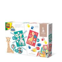 Vingerverf set met creatieve kaarten en stiften SES Creative meerkleurig - thumbnail