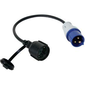 Verloopkabel van schukostekker naar cee-stekker randaarde h07rn-f 3g2.5 0.4 m Velleman - Velleman