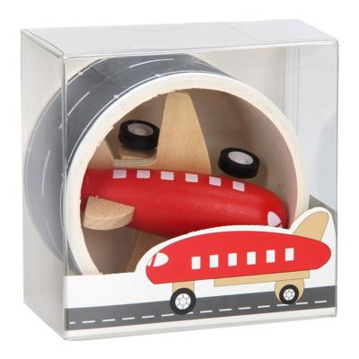 Houten Vliegtuig met Wegtape, 8mtr