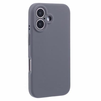 Lunso iPhone 16 hoesje - Flexibel siliconen Backcover - Donkergrijs Lunso iPhone 16 hoesje - Flexibel siliconen Backcover - Donkergrijs