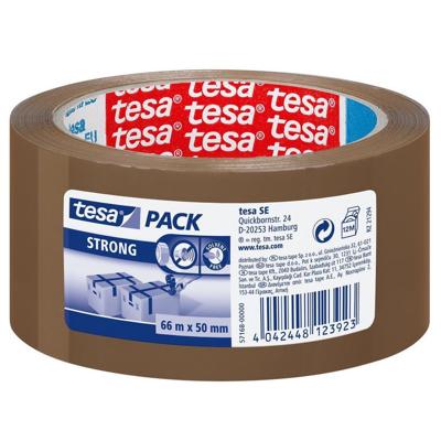 Tesa verpakkingsplakband Strong, ft 50 mm x 66 m, uit PP, bruin