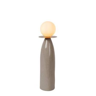 Lucide FIGARO - Tafellamp - Ø 12 cm, H 45cm - 1xG9 - Grijs