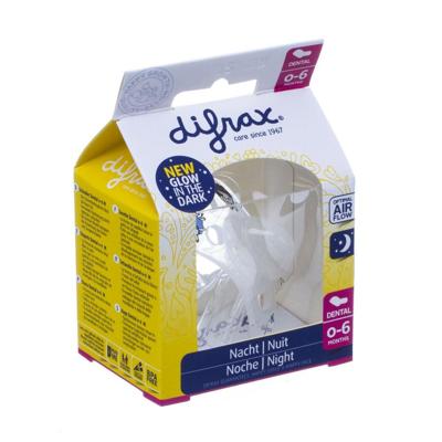 Difrax Fopspeen Dental 0-6m Nacht