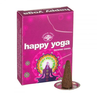 Green Tree Kegelwierook happy yoga 10 Stuks
