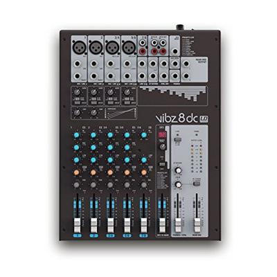 LD Systems VIBZ 8DC 8-kanaals PA-mixer met effecten en compressor - thumbnail