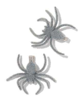 HEMA Haarclips spinnen - 2 stuks (grijs)