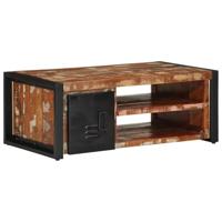 Salontafel 90x50x36 cm massief gerecycled hout meerkleurig - thumbnail