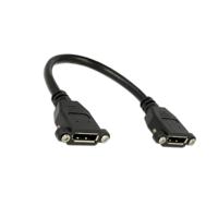 DeLOCK 0.5m F-F DisplayPort Zwart - thumbnail