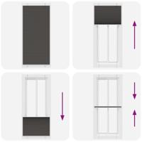 Pliss rolgordijn 90x200 cm stofbreedte 89,4 cm polyester zwart - thumbnail