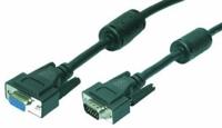 LogiLink Kabel VGA verlenging 1x stekker 1x bus, zwart, 5m - thumbnail