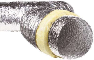 Geïsoleerde Flexibele Ventilatieslang - Ø160mm - Aluminium - Lengte 1 Meter Geïsoleerde Flexibele Ventilatieslang - Ø160mm - Aluminium - Lengte 1 Meter